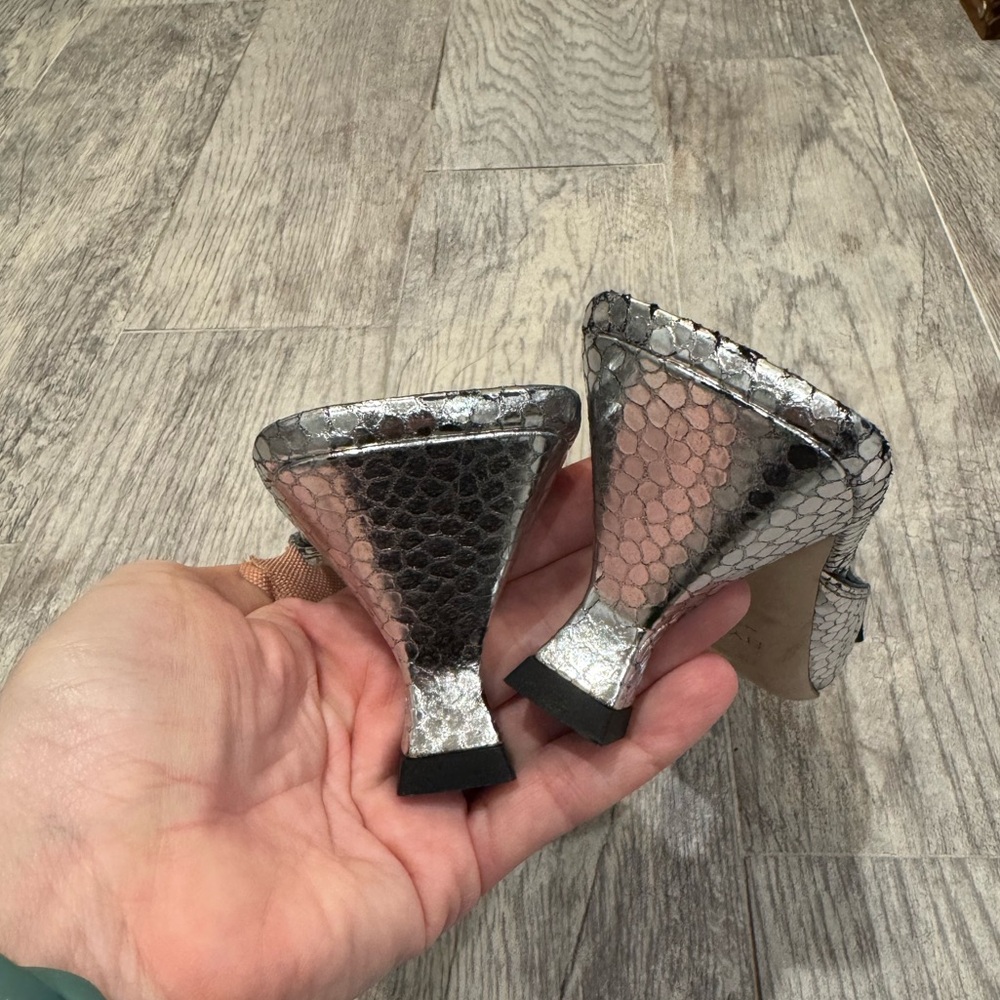 By Far silver Evelyn mules - Picture 8 of 10